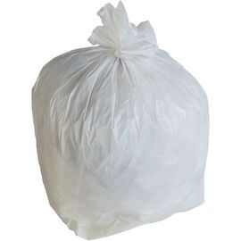 Túi đựng rác có dây rút màu nhỏ Chất liệu HDPE có thể phân hủy được Màu trắng