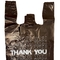 Túi nhựa nguyên liệu HDPE, Cảm ơn bạn T-Shirt Thực hiện Túi màu đen 18 Micron - 500 Túi mỗi trường hợp