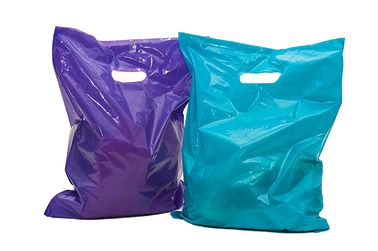 100 túi quà tặng bán lẻ hàng hóa bóng loáng, túi nhựa bán lẻ vật liệu LDPE