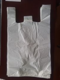 Túi mua sắm T-shirt màu trắng 400 + 190 * 650mm 16mic - 500 / Case, Chất liệu HDPE