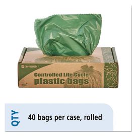 Túi rác có thể phân hủy sinh thái, 1.1mil 33 Túi đựng rác Gallon 33 X 40mm