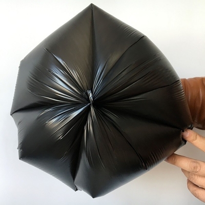 Màu đen Cực mạnh HDPE Túi đựng rác nhựa OEM có thể tái chế được In tùy chỉnh