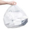Túi rác màu trắng nhựa tái chế sao niêm phong đáy ống đồng in ấn