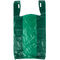 Túi mua sắm hàng tạp hóa màu xanh lá cây, Túi áo nhựa Tee thân thiện với môi trường