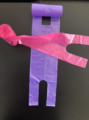 Túi mua sắm áo phông trên văn phòng và sử dụng tại nhà, màu hồng và màu tím, thùng rác để bàn